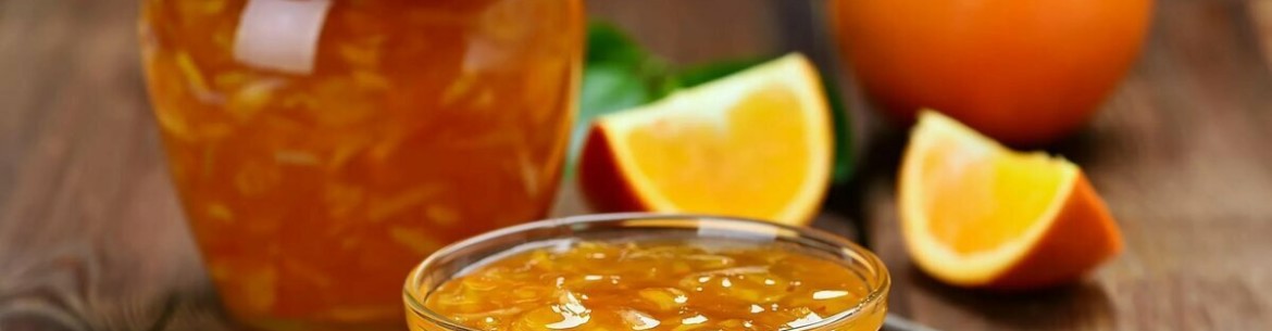 Confiture de pommes à l'orange