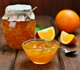 Confiture de pommes à l'orange