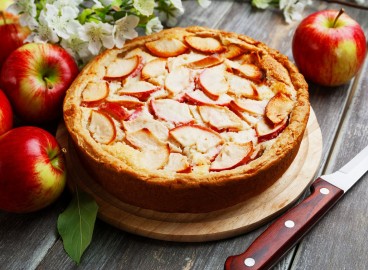 Tarte aux pommes en forme de chapeau de boyard