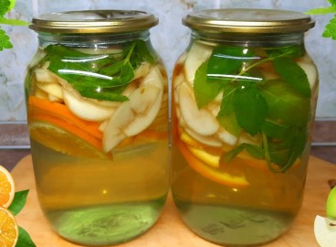 Un mojito rafraîchissant aux pommes et à la menthe pour l'hiver