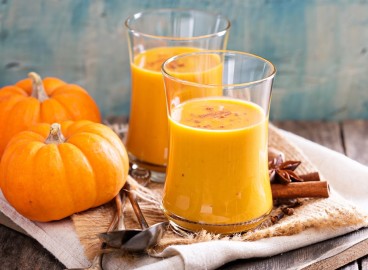 Jus de citrouille et de pomme avec pulpe pour l'hiver
