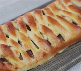 tresse de fromage blanc aux pommes