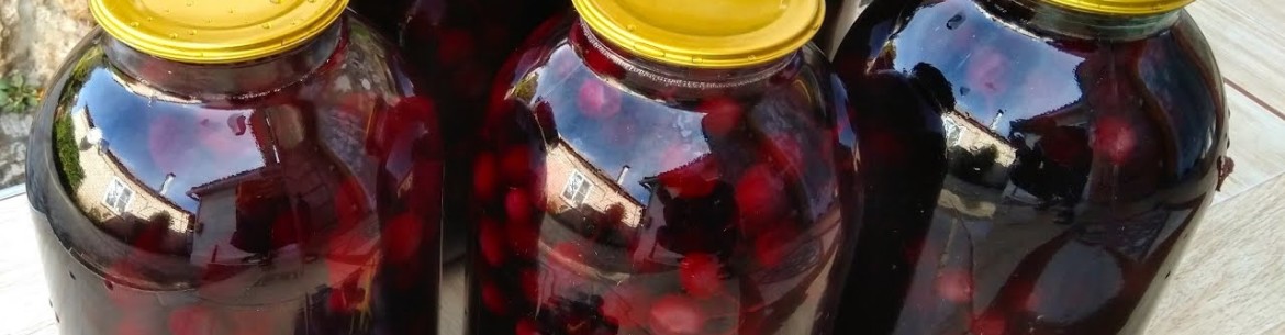 Compote de pommes et de raisins pour l'hiver