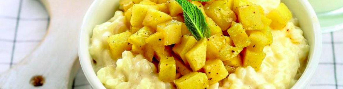 Bouillie de riz aux pommes