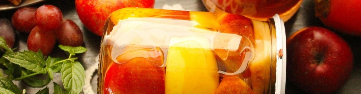 Pommes au sirop pour l'hiver, tranchées