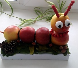 Chenille en pomme à faire soi-même : idées de bricolage pour la maternelle