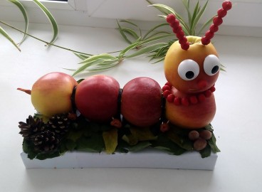 Chenille en pomme à faire soi-même : idées de bricolage pour la maternelle