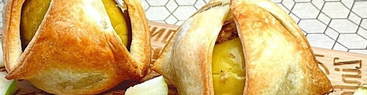 Pommes cuites au four en pâte feuilletée
