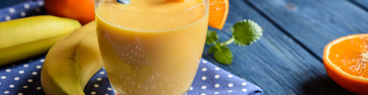 Smoothie orange banane pomme