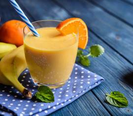 Smoothie orange banane pomme