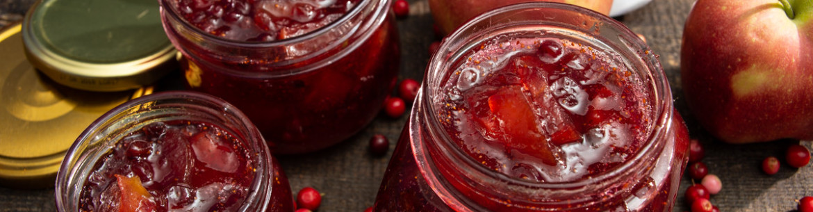 confiture d'airelles et de pommes