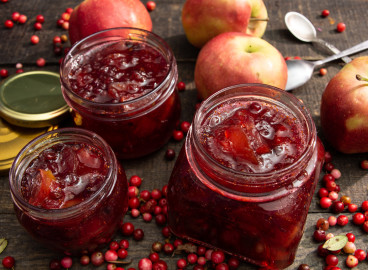 confiture d'airelles et de pommes