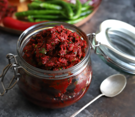 Chutney de pommes épicé et aromatique