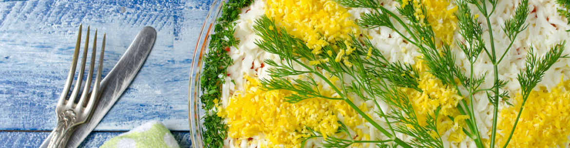 Salade Mimosa aux pommes