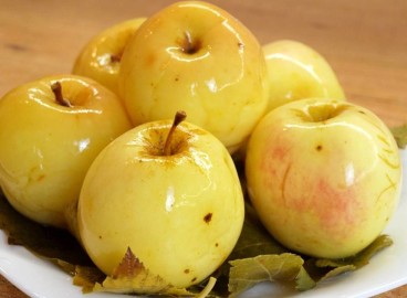 Pommes marinées au miel