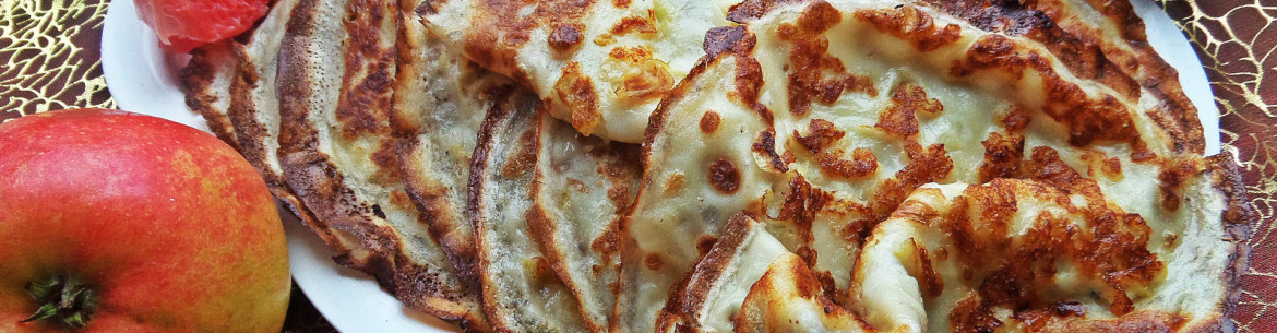 Crêpes aux pommes râpées