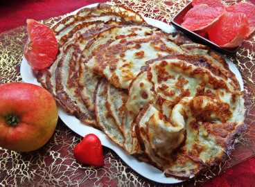 Crêpes aux pommes râpées