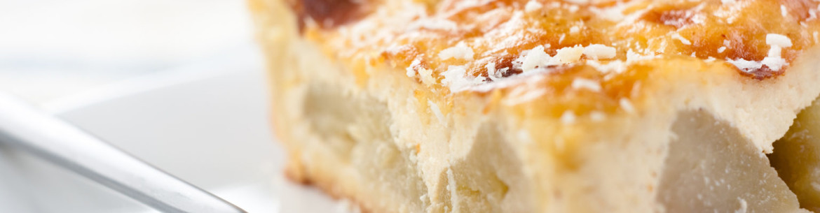 Gratin de fromage blanc aux pommes au four