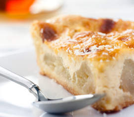 Gratin de fromage blanc aux pommes au four