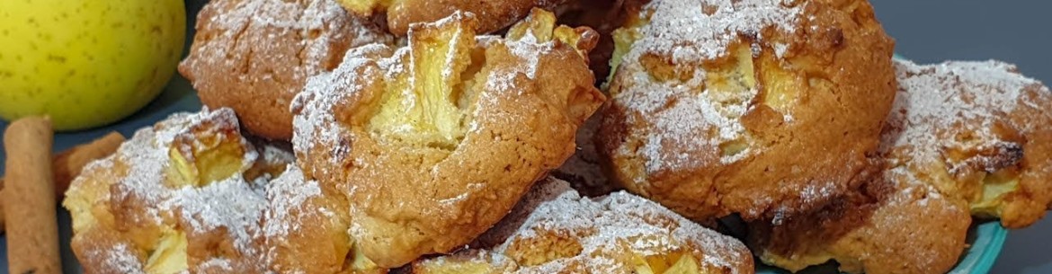 Biscuits au fromage blanc et aux pommes