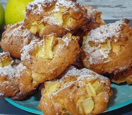 Biscuits au fromage blanc et aux pommes