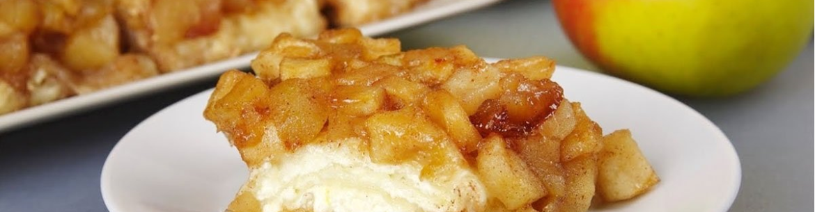 Lavash au fromage blanc et aux pommes au four