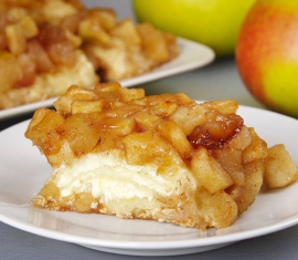 Lavash au fromage blanc et aux pommes au four