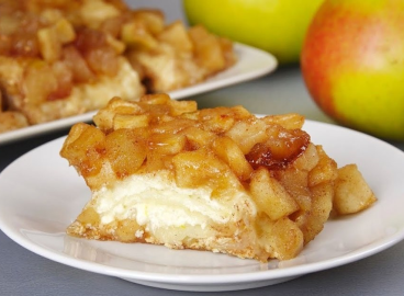 Lavash au fromage blanc et aux pommes au four