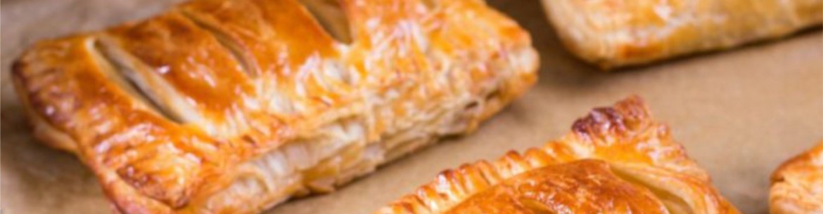 Feuilletés aux pommes : roses et tendres