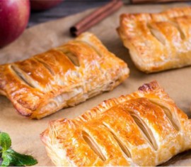 Feuilletés aux pommes : roses et tendres