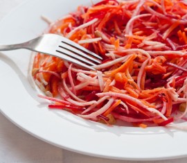 Salade de betteraves, carottes et pommes – un concentré de vitamines !