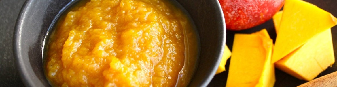 purée de pommes et de citrouille