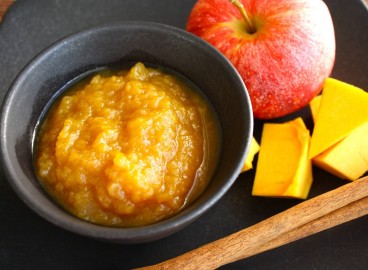 purée de pommes et de citrouille