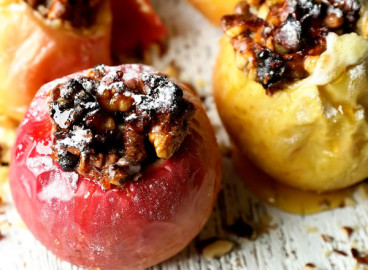 Pommes cuites au four avec des noix