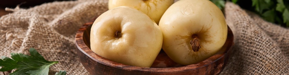 Pommes Antonovka marinées pour l'hiver