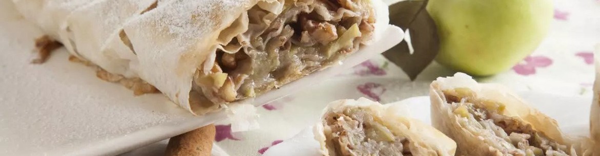 Strudel à la pâte filo aux pommes