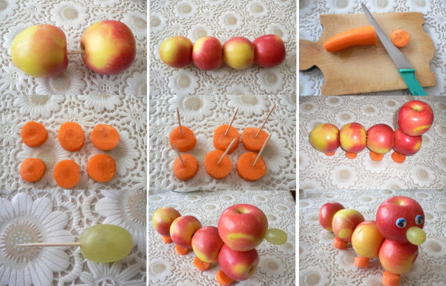 Chenille en pomme à faire soi-même : idées de bricolage pour la maternelle